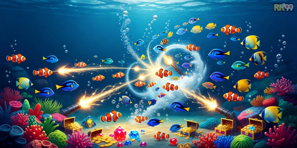 Khái niệm bắn cá miễn phí 69vn với hình ảnh minh họa trò chơi trực tuyến hấp dẫn