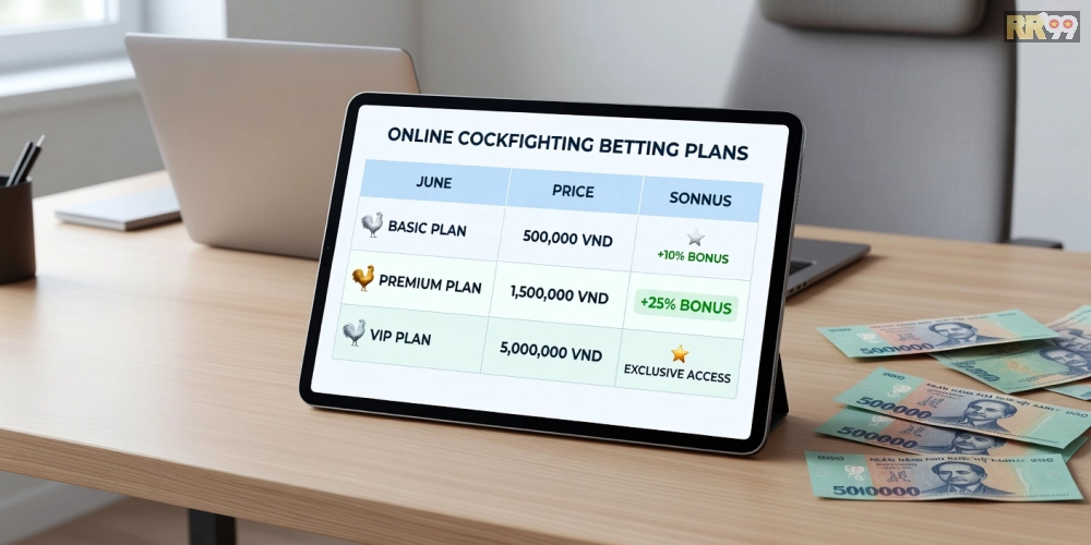 Bảng giá chi tiết các gói dịch vụ đá gà trực tuyến 69vn cập nhật năm 2025